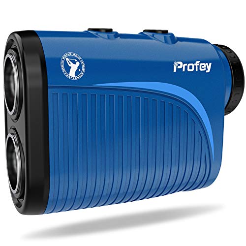 Profey Golf Rangefinder, 1500 Yard Laser Range Finder with Slope On/Off, Flag-Lock Tech with Vibration, 6X Continuous Scan, USB Charging, Carrying Case, Gift Packaging