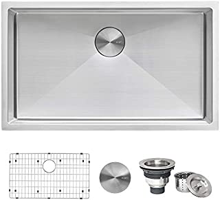 Ruvati 30-inch Undermount 16 Gauge Tight Radius Kitchen Sink Stainless Steel Single Bowl - RVH7300