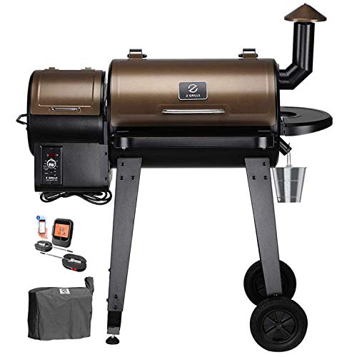 Z GRILLS ZPG-450APRO Wood Pellet Grill Smoker for Outdoor Cooking with Wireless Meat Probe Thermometer, 2020 Upgrade, 8-in-1 & Pid Controller