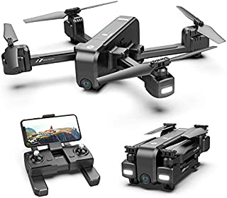 Holy Stone HS270 GPS 2.7K Drone with FHD FPV Camera Live Video for Adults, Portable Selfie Quadcopter for Beginners with Auto Return Home, Custom Flight Path, Follow Me, Long Control Range, Auto Hover
