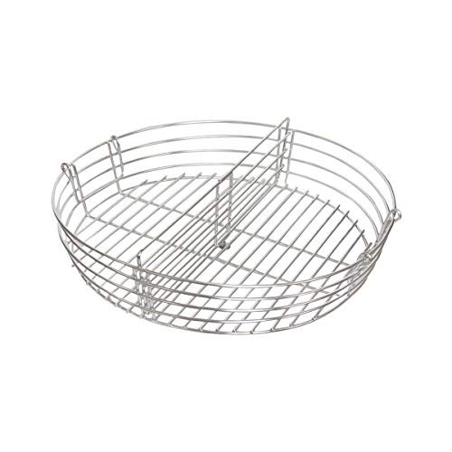 Mydracas Charcoal Ash Basket Fire Basket for 22 Inch Weber Kettle Grill Weber Grill Accessories Lump Charcoal Fire Basket (with Divider)