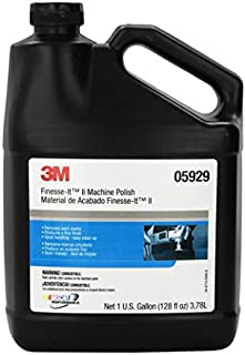 3M (128 Ounces) 05929 Finesse-It II Machine Polish  For Cars, Boats, Trucks and RVs  1 Gallon