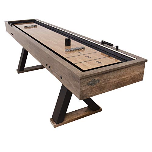 American Legend Kirkwood 9 LED Light Up Shuffleboard Table with Bowling (AL5001W)