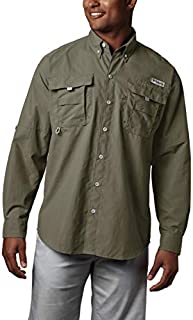 Columbia Mens PFG Bahama II Long Sleeve Shirt , Sage, XX