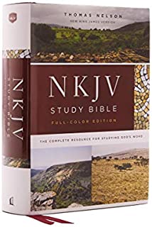 NKJV Study Bible, Hardcover, Burgundy, Full-Color, Comfort Print: The Complete Resource for Studying Gods Word