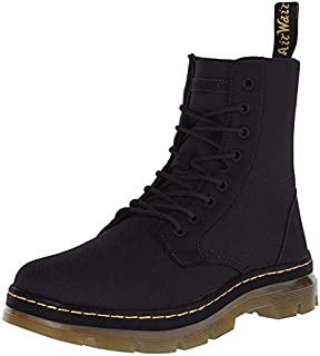 Dr. Martens Combs Combat Boot, Black Extra Tough Poly+Rubbery, 10 M US