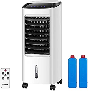 VIVOHOME Portable Evaporative Air Cooler 110V 65W Fan Humidifier with LED Display and Remote Control Ice Box for Indoor Home Office Dorms ETL Listed