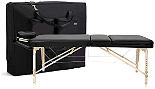 DR.LOMILOMI All-Inclusive Portable Massage Table Package ONA - Maple Hardwood, 3-Section Reiki Tilt Endplate, Memory Foam (30