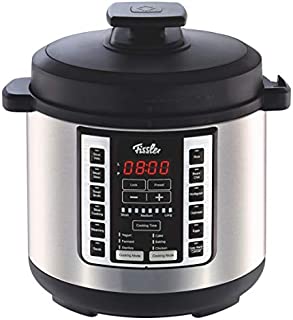 Fissler FISS-03520006001 Pot, Pressure, 6-Quart, Stainless Steel, Slow-Cooker, Multi-Use, Sous Vide, Rice, Steamer, Sauté-18 1-Touch Programs, 6 quart