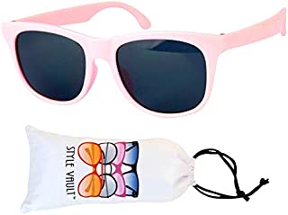 Kd3006 infant baby Toddlers 0~24 Months Old 80s Sunglasses (Baby Pink)
