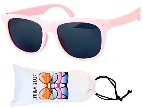 Kd3006 infant baby Toddlers 0~24 Months Old 80s Sunglasses (Baby Pink)
