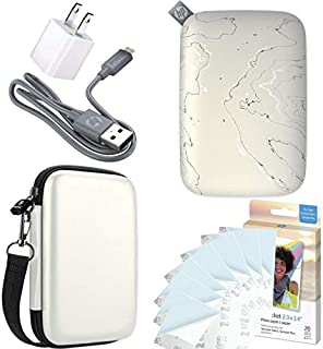 HP Sprocket Select Pocket Printer Instant Wireless Photo Printer for Android and iOS, Includes 2.3 x3.4 Zink Photo Paper Sticker (30 Sheets), Protective case and USB Charging Cable with Wall Adapter