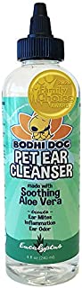 All Natural Pet Ear Cleaner for Dogs and Cats | Eucalyptus & Aloe Vera Cleaning Treatment for Ear Mites Yeast Infection Fungus & Odor | Gentle Solution Cleanser for Ears - 1 Bottle 8oz (240ml)