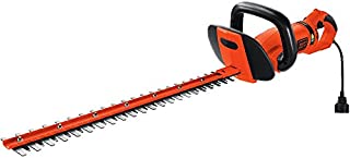 BLACK+DECKER HH2455 3.3-Amp HedgeHog Hedge Trimmer with Rotating Handle And Dual Blade Action Blades, 24