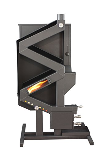 US Stove Company US GW1949 Wiseway Non-Electric Pellet Stove, 60 lbs Hopper, Black