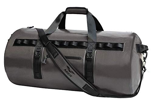 MIER Waterproof Dry Duffel Bag Airtight TPU Dry Bag for Motorcycle, Kayaking, Rafting, Skiing, Travel, Hiking, Camping, 70L, Dark Grey