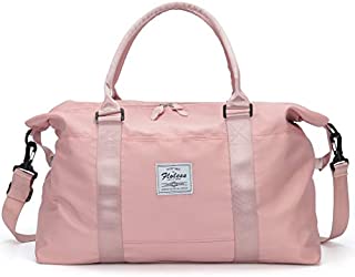 Womens travel bags, weekender carry on for women, sports Gym Bag, workout duffel bag, overnight shoulder Bag fit 15.6