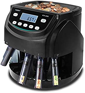 Kolibri KCS-2000 Coin Counter, Coin Sorter, and Coin Wrapper Machine Office/Home