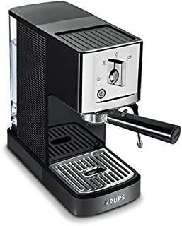 KRUPS XP344C51 Professional Coffee Maker Calvi Steam and Pump Compact Espresso Machine, 1-Liter, Black