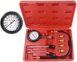 BETOOLL HW0130 8pcs Petrol Engine Cylinder Compression Tester Kit Automotive Tool Gauge