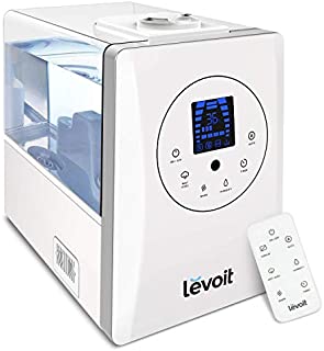 LEVOIT Humidifiers for Large Room Bedroom (6L), Warm and Cool Mist Ultrasonic Air Humidifier for Home Whole House Babies Room, Customized Humidity, Remote, Germ Free and Whisper-Quiet