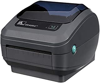 Zebra - GK420d Direct Thermal Desktop Printer for labels, Receipts, Barcodes, Tags, and Wrist Bands - Print Width of 4 in - USB, Serial, and Parallel Port Connectivity - GK42-202510-000