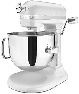 KitchenAid KSM7586PFP 7-Quart Pro Line Stand Mixer Frosted Pearl White