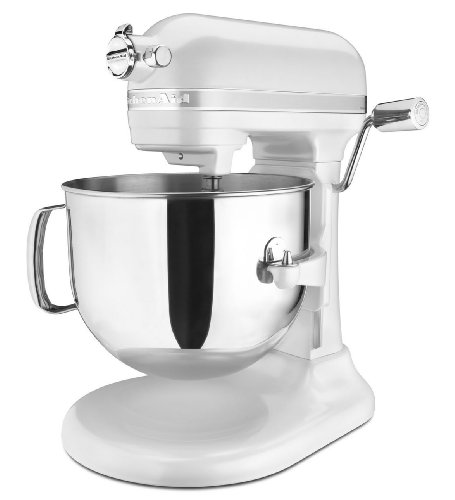 KitchenAid KSM7586PFP 7-Quart Pro Line Stand Mixer Frosted Pearl White