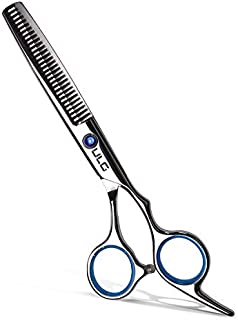 ULG Hair Thinning Scissors Cutting Teeth Shears Professional Barber Hairdressing Texturizing Salon Razor Edge Scissor Japanese Stainless Steel with Detachable Finger Ring 6.5 inch