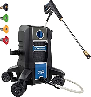 Westinghouse Outdoor Power Equipment Electric Pressure Washer 2030 MAX PSI 1.76 GPM with Anti-Tipping Technology, Soap Tank and 4-Nozzle Set
