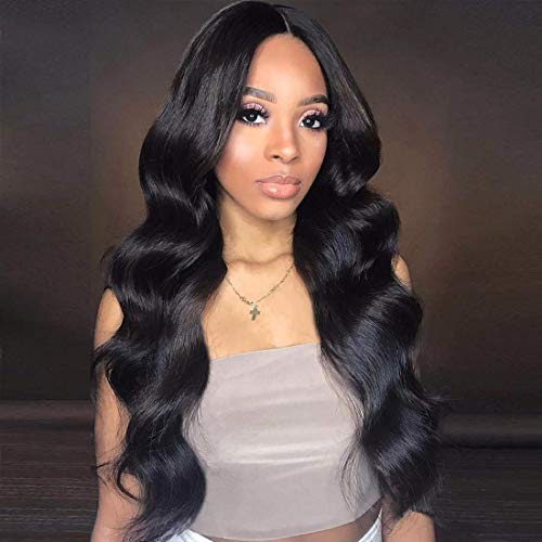 4x4 Lace Closure Wig Human Hair Body Wave Wig Lace Wig Glueless Wig 130 Density Free Part Unprocessed Remy Hair Wig Pre Plucked With Baby Hair for Black Women On Sale 22 Inch