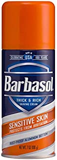 Barbasol Shave Cream 7 Ounce (Sensitive Skin, Pack of 2)