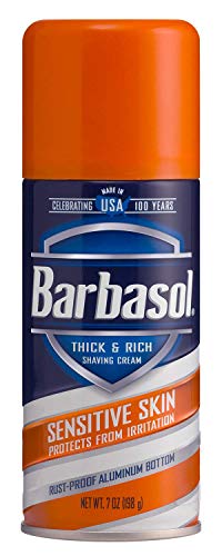 Barbasol Shave Cream 7 Ounce (Sensitive Skin, Pack of 2)