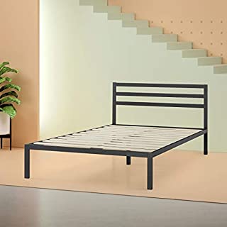 Zinus Mia Modern Studio 14 Inch Platform 1500H Metal Bed Frame With Headboard, Queen