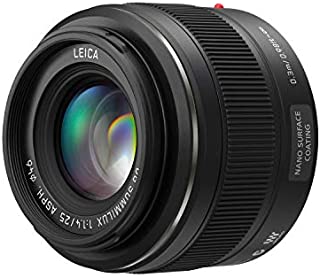 PANASONIC LUMIX G Leica DG SUMMILUX Lens, 25mm, F1.4 ASPH, Mirrorless Micro Four Thirds, H-X025 (USA Black)