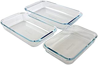 Sunbeam Everyday Casseroles 3-Piece Glass Bakeware Set