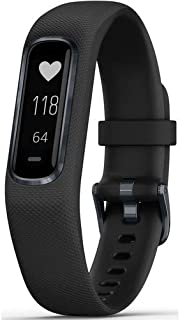 Garmin vivosmart 4 Activity & Fitness Tracker with Advanced Sleep Monitoring and Pulse Ox Sensor, Midnight Black-Small/Medium (Renewed)