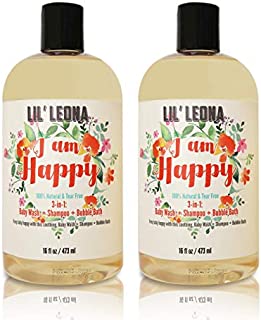 3-in-1 Baby Shampoo Bubble Bath and Body Wash - 16 oz (2 pack)- By Lil Leona