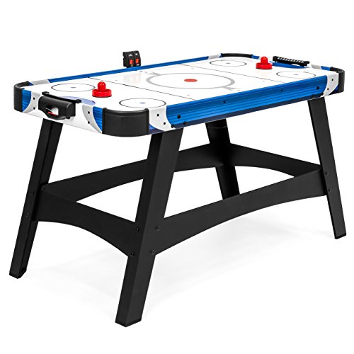 Best Choice Products 54in Large Air Hockey Table for Game Room, Office w/ 2 Pucks, 2 Pushers, LED Score Board