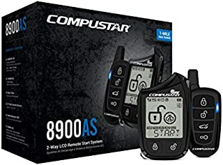 Compustar CS8900-AS-BL 2 Way LCD 1 Mile Range Remote Car Starter & Security System with Blade-AL Bypass Module Included