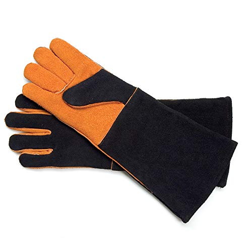 Steven Raichlen Best of Barbecue Extra Long Suede Grill Gloves (Pair) - SR8038