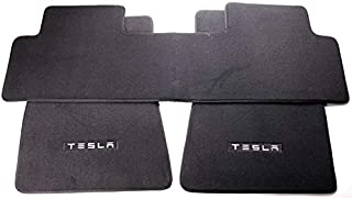 Premium 3-Piece Floor Mats for Tesla Model 3 with Heavy Duty Black Plush Quality Carpet