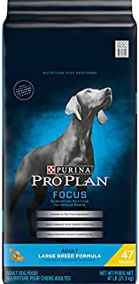 Purina Pro Plan High Protein Large Breed Dry Dog Food, FOCUS Large Breed Formula - 47 lb. Bag