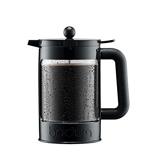 Bodum Bean Cold Brew Coffee Maker, Press, Plastic, 1.5 Liter, 51 Ounce, Black