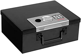 Honeywell Safes & Door Locks - 6108 Fire Resistant Steel Security Safe Box with Digital Lock, 0.26-Cubic Feet, Black