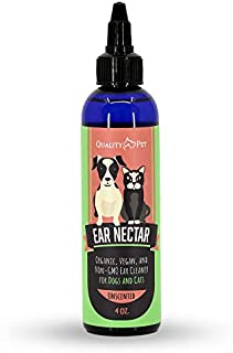 QualityPet Ear Nectar 100% Natural and Organic Dog Ear Cleaner Treats Itching, Deeply Deodorizes, Destroys Bacteria, Eliminates Ear Mites, and Prevents Yeast Infections Without Harsh Chemicals