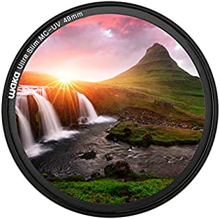 waka 49mm MC UV Filter - Ultra Slim 16 Layers Multi Coated Ultraviolet Protection Lens Filter for Canon Nikon Sony DSLR Camera Lens