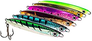 Surface Cast Jigs Crankbait Speed Jerkbait Ocean Irons | Choice of MUSTAD Carbon Steel Treble Hooks or OWNER 3X J-Hooks | OWNER Rings | 9 Colors & 4 Weights | Pro Preferred | Tournament Grade Lures