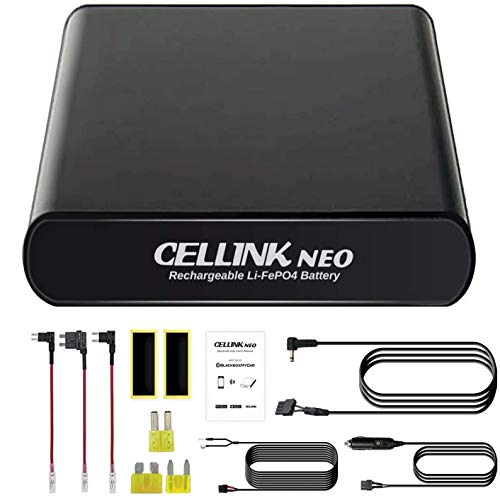 Cellink NEO Battery Pack | Smart Power Bank for Dash Cams | Supplies up to 24 Hrs (2Channel) and up to 45 Hrs (1Channel) of Battery Life to Your Dash Cam (Spliced Ver. for Thinkware Dash Cams)