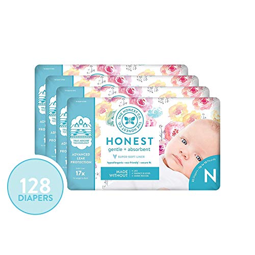 The Honest Company Diapers - Newborn 32 Count (Pack of 4)